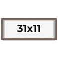 thumbnail image 1 of 31x11 Shadow Box Frame Brown | 1.125 inches Deep Real Wood Rustic Shadowbox Display Frame | UV, 1 of 5