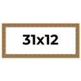 thumbnail image 1 of 31x12 Frame Black and Gold Distressed Solid Wood Sonoma Picture Frame | 1.625 Inch Moulding Width |, 1 of 8
