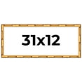 thumbnail image 1 of 31x12 Frame Gold Bamboo Solid Wood Picture Frame | 1 Inch Moulding Width | Interior Frame Depth, 1 of 8