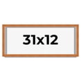 thumbnail image 1 of 31x12 Shadow Box Frame Brown | 0.875 Inches Deep Real Wood Contemporary Shadowbox Display Frame |, 1 of 6