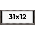 thumbnail image 1 of 31x12 Shadow Box Frame Brown Cherry | 2.625 Inches Deep Pine Wood Traditional Shadowbox Display, 1 of 8