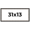 thumbnail image 1 of 31x13 Frame Silver Real Wood Picture Frame Width 1.25 Inches | Interior Frame Depth 0.75 Inches |, 1 of 8