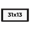 thumbnail image 1 of 31x13 Shadow Box Black Solid Wood Display Picture Frame | 1 Inch Rabbet Depth | | 1.375 Inch, 1 of 4