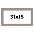 thumbnail image 1 of 31x15 Frame Grey Real Wood Picture Frame Width 2.75 Inches | Interior Frame Depth 0.5 Inches |, 1 of 8