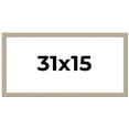 thumbnail image 1 of 31x15 Frame Grey Solid Wood Picture Frame Width 1 Inches | Interior Frame Depth 0.5 Inches |, 1 of 8