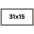 thumbnail image 1 of 31x15 Frame Silver Real Wood Picture Frame Width 1.25 Inches | Interior Frame Depth 0.5 Inches |, 1 of 8