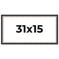 thumbnail image 1 of 31x15 Frame Silver Real Wood Picture Frame Width 1.25 Inches | Interior Frame Depth 0.75 Inches |, 1 of 8