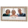 thumbnail image 1 of 31x15 Frame Silver Real Wood Picture Frame Width 1.5 inches | Interior Frame Depth 0.5 inches |, 1 of 8