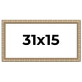 thumbnail image 1 of 31x15 Frame Silver Real Wood Picture Frame Width 1.5 inches | Interior Frame Depth 0.5 inches |, 1 of 8
