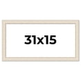 thumbnail image 1 of 31x15 Frame White Real Wood Picture Frame Width 1.75 inches | Interior Frame Depth 0.5 inches |, 1 of 8