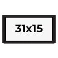 thumbnail image 1 of 31x15 Shadow Box Black Solid Wood Display Picture Frame | 1 Inch Rabbet Depth | | 1.375 Inch, 1 of 4