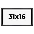 thumbnail image 1 of 31x16 Frame Black Charcoal Grey Wood Textured Picture Frame | 0.75 Inch Moulding Width | Gunmetal, 1 of 8
