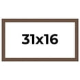 thumbnail image 1 of 31x16 Frame Brown Farmhouse Solid Wood Picture Frame Width 1.5 Inches | Interior Frame Depth 0.5, 1 of 8