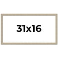 thumbnail image 1 of 31x16 Frame Grey Solid Wood Picture Frame Width 1 Inches | Interior Frame Depth 0.5 Inches |, 1 of 8