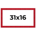thumbnail image 1 of 31x16 Frame Red Burl Solid Wood Picture Frame Width 1.75 Inches | Interior Frame Depth 0.5 Inches |, 1 of 8