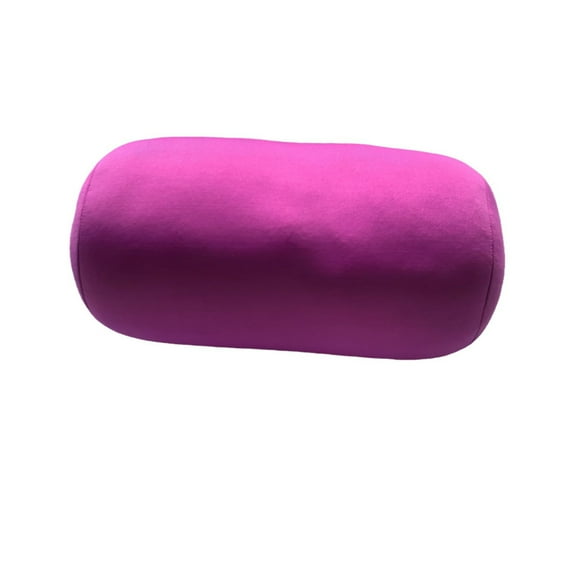 31x17cm Micro Mini Microbead Roll Pillow Neck Column Pillows Squishy Beads Offer Comfort & Suort for Travel (Purple) Purple 31x16
