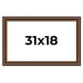 thumbnail image 1 of 31x18 Copper and Brown Real Wood Picture Frame Width 2 inches | Interior Frame Depth 0.5 inches |, 1 of 8