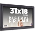 thumbnail image 1 of 31x18 Frame Black Passaggi Solid Wood Picture Frame Width 1.5 Inches | Interior Depth 0.5 Inches |, 1 of 8