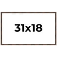 thumbnail image 1 of 31x18 Frame Brown Bamboo with Dark Coffee/Walnut Finish | Solid Wood Picture Frame Width 0.75, 1 of 8