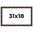 thumbnail image 1 of 31x18 Frame Brown Burl Real Wood Picture Frame Width 1.625 Inches | Interior Frame Depth 0.5 Inches, 1 of 8