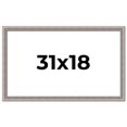 thumbnail image 1 of 31x18 Frame Grey Real Wood Picture Frame Width 1.25 inches | Interior Frame Depth 0.5 inches | Hans, 1 of 8