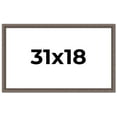 thumbnail image 1 of 31x18 Frame Silver Real Wood Picture Frame Width 1.25 Inches | Interior Frame Depth 0.5 Inches |, 1 of 8