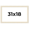 thumbnail image 1 of 31x18 Frame White Real Wood Picture Frame Width 1.5 inches | Interior Frame Depth 0.5 inches | Barn, 1 of 8