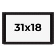 thumbnail image 1 of 31x18 Shadow Box Black Solid Wood Display Picture Frame | 1 Inch Rabbet Depth | | 1.375 Inch, 1 of 4