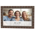thumbnail image 1 of 31x19 Dark Brown Bamboo Real Wood Picture Frame Width 1.5 inches | Interior Frame Depth 0.5 inches, 1 of 8