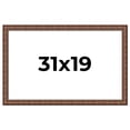 thumbnail image 1 of 31x19 Dark Brown Bamboo Real Wood Picture Frame Width 1.5 inches | Interior Frame Depth 0.5 inches, 1 of 8