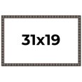 thumbnail image 1 of 31x19 Frame Black Brown Chestnut Mosaic Solid Wood Picture Frame | 1.125 Inch Moulding Width |, 1 of 8