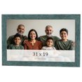 thumbnail image 1 of 31x19 Frame Blue Rustic Barnwood Solid Wood Picture Frame Width 1.25 Inches | Interior Depth 0.5, 1 of 8
