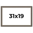 thumbnail image 1 of 31x19 Frame Brown Solid Wood Picture Frame | 1.75 Inch Moulding Width | Austin Frame Complete with, 1 of 8