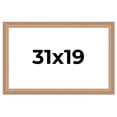 thumbnail image 1 of 31x19 Frame Charleston Honey Brown Solid Wood Picture Frame Width 1.75 Inches | Interior Depth 0.5, 1 of 8