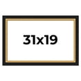 thumbnail image 1 of 31x19 Frame Gold Real Wood Picture Frame Width 2.25 Inches | Interior Frame Depth 0.5 Inches |, 1 of 8