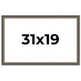 thumbnail image 1 of 31x19 Frame Silver Real Wood Picture Frame Width 1.25 Inches | Interior Frame Depth 0.5 Inches |, 1 of 8