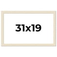 thumbnail image 1 of 31x19 Frame White Real Wood Picture Frame Width 1.5 inches | Interior Frame Depth 0.5 inches | Barn, 1 of 8