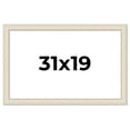thumbnail image 1 of 31x19 Frame White Real Wood Picture Frame Width 1.75 inches | Interior Frame Depth 0.5 inches |, 1 of 8