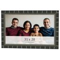 thumbnail image 1 of 31x20 Frame Black Bamboo Solid Wood Picture Frame Width 1.5 Inches | Interior Frame Depth 0.5, 1 of 8