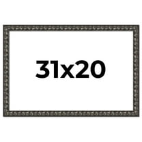 31x20 Frame Black-Brown Medieval Solid Wood Picture Frame | 1.5 Inch Moulding Width | Gotham