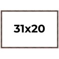 thumbnail image 1 of 31x20 Frame Brown Bamboo with Dark Coffee/Walnut Finish | Solid Wood Picture Frame Width 0.75, 1 of 8