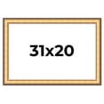 thumbnail image 1 of 31x20 Frame Gold Plein Aire Solid Wood Picture Frame Width 2 Inches | Interior Frame Depth 0.5, 1 of 8