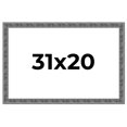 thumbnail image 1 of 31x20 Frame Silver Black Rustic Sonoma Solid Wood Picture Frame | 1.5 Inch Moulding Width |, 1 of 8