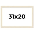thumbnail image 1 of 31x20 Frame White Real Wood Picture Frame Width 1.5 inches | Interior Frame Depth 0.5 inches | Barn, 1 of 8