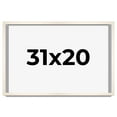 thumbnail image 1 of 31x20 Frame White Wheat Solid Wood Picture Frame | Moulding Width 0.75 Inches | Interior Depth 0.5, 1 of 8