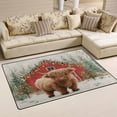 thumbnail image 1 of 31x20in Area Rug Machine Washable Floor Mats Skid-Resistant Backing Carpet for Home Kitchen Bedroom Cute Highland Cow Pattern, 1 of 7