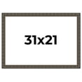 thumbnail image 1 of 31x21 Frame Black Bamboo Solid Wood Picture Frame Width 1.5 Inches | Interior Frame Depth 0.5, 1 of 8