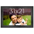 thumbnail image 1 of 31x21 Frame Black Real Wood Picture Frame Width 1.5 inches | Interior Frame Depth 0.5 inches | Barn, 1 of 8
