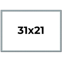 31x21 Frame Blue Scuffed Farm Board Solid Wood Picture Frame Width 0.75 Inches | Interior Depth 0.5