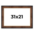 thumbnail image 1 of 31x21 Frame Brown Walnut Gold Ornate Trim Solid Wood Plein Air Picture Frame | 3 Inch Moulding, 1 of 8